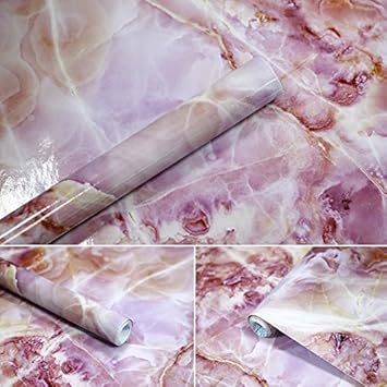APSOONSELL Granit Marmor Effekt Tapete Selbstklebende Peel Stick Rolling Sticker Wand Aufkleber für Küche Badezimmer Tisch Hi