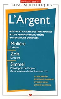 Book's Cover of L'Argent : Concours 2009-2010