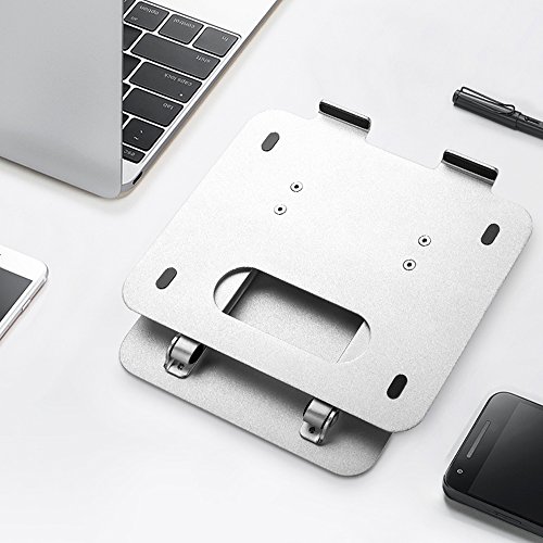 SKYZONAL Aluminum Adjustable Laptop Notebook Stand Riser Portable Height Adjustable and Angle Desk Notebook Support for MacBook Pro/Air, Apple Laptop Stand 11-17" Notebook and Tablet (New Arrive)
