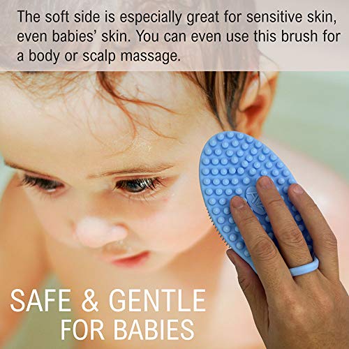 Avilana Exfoliating Silicone Body Scrubber Easy To Clean, Lathers Well