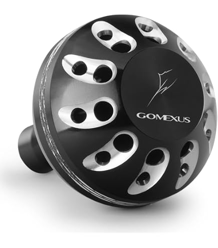 GOMEXUS Power Knob Compatible for Shimano Daiwa Spinning Reel Fishing Reel Handle Knob (Black Silver, 35 mm) : Sports & Outdoors
