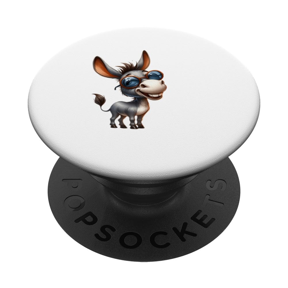 funny farm donkey animals kids family PopSockets Swappable PopGrip