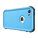 iPhone 5 5S SE Waterproof Case, Upgraded Shockproof Dropproof Dirtproof Rain Snow Proof Full Body Protective Cover IP68 Certified Underwater Case Built-in Screen Protector for iPhone 5S 5 SE (Blue)