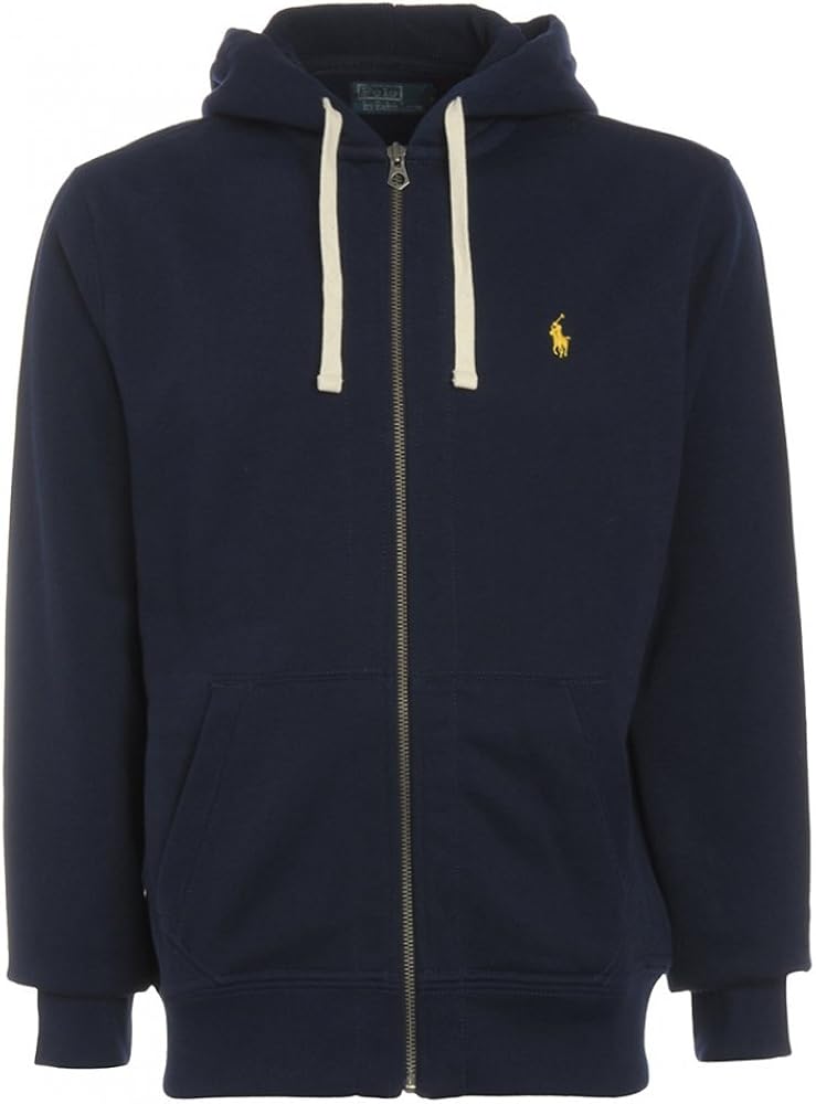 Polo Ralph Lauren Men's Classic Full Zip Hooded Sweatshirt Fleece Hoodie S at Amazon Menâs 