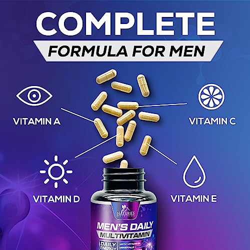 Nature's Daily Multivitamin For Men Mens Multivitamins Supplement, With Vitamin A, B12, C, & D