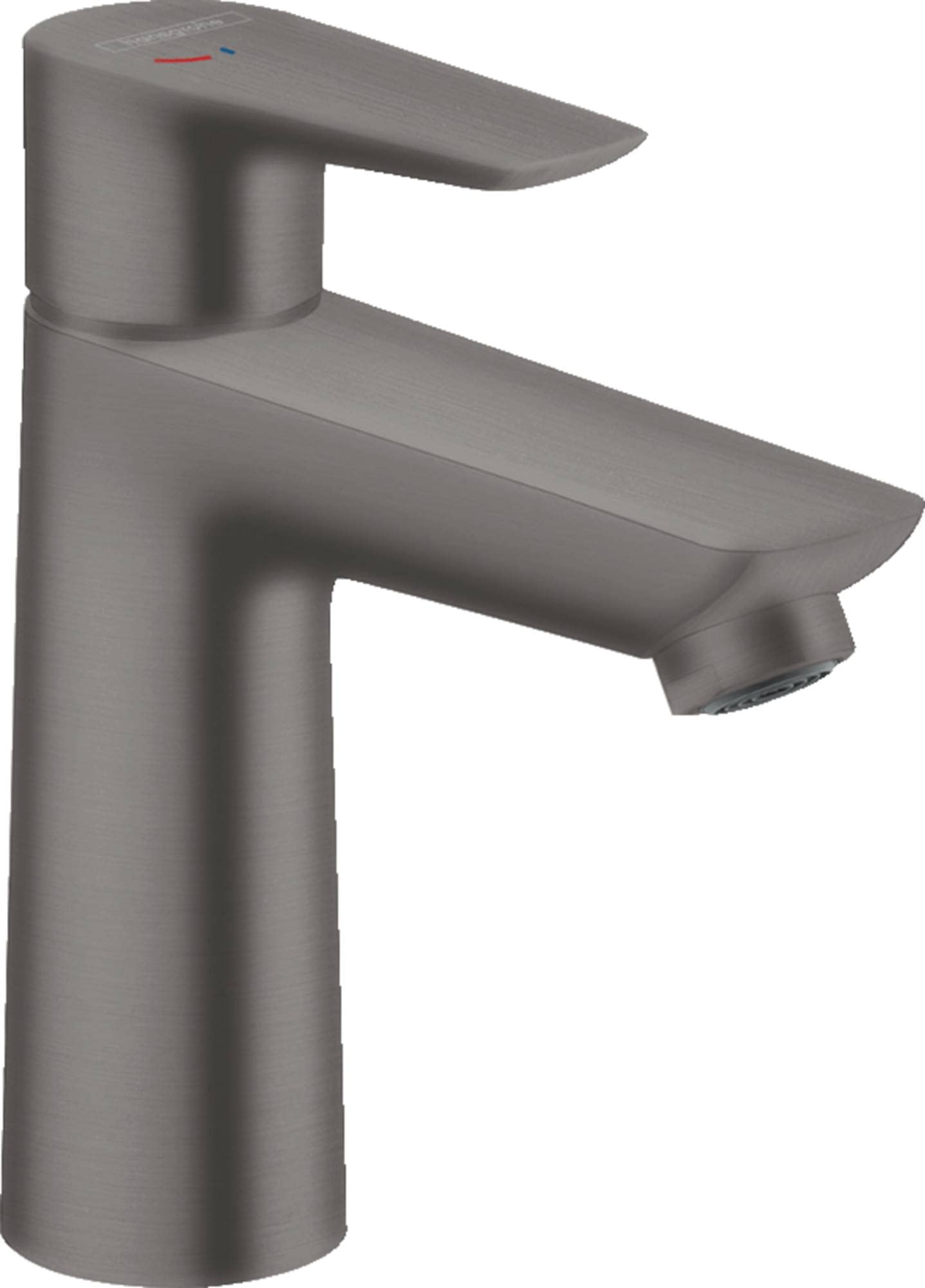 hansgrohe 71714340 Talis E 110 CoolStart Single-Lever Washbasin Mixer Tap Without Drain Fitting Brushed Black Chrome, spout Height 110 mm