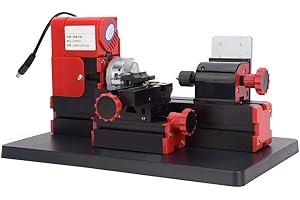 Mini Mtetal Lathe, Mini Motorized Lathe Machine DIY Power Tool, 20000rpm 24W Z20002 US Plug 100-240V