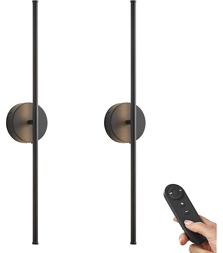 Set Of 2 Battery Operated Wall Sconce, Rechargeable Wall Sconce With Remote, Dimmable Wireless Wall Sconces Set Two Battery Wall Sconce Wiring Gold Wall Lamp L