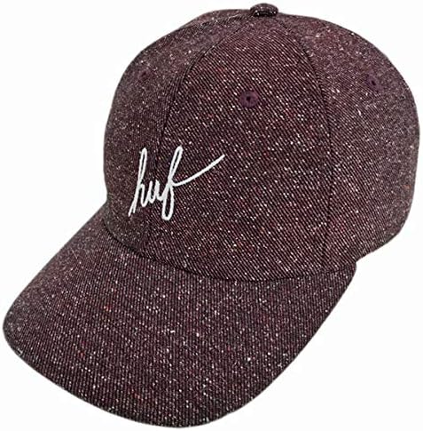 Amazon Huf ハフ スナップバック キャップ Maroon Tweed ツイード ワインレッド ダッドハット ストリート スケーター 男女兼用 メンズ Sbc776 フリー 調節可 キャップ 通販