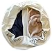 Brooklyn Basix Pre-Shrunk Poly-Cotton Luxe Laundry Bag with Built-in Divider for Darks and Lights - Large