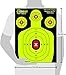 EasyShot Targets Shooting Targets 12 x 18inch Targets Highly Visible Neon Silhouette Paper Targets Heavy-Duty Paper Targets for Shooting in Short and Long Range Hunting Practice