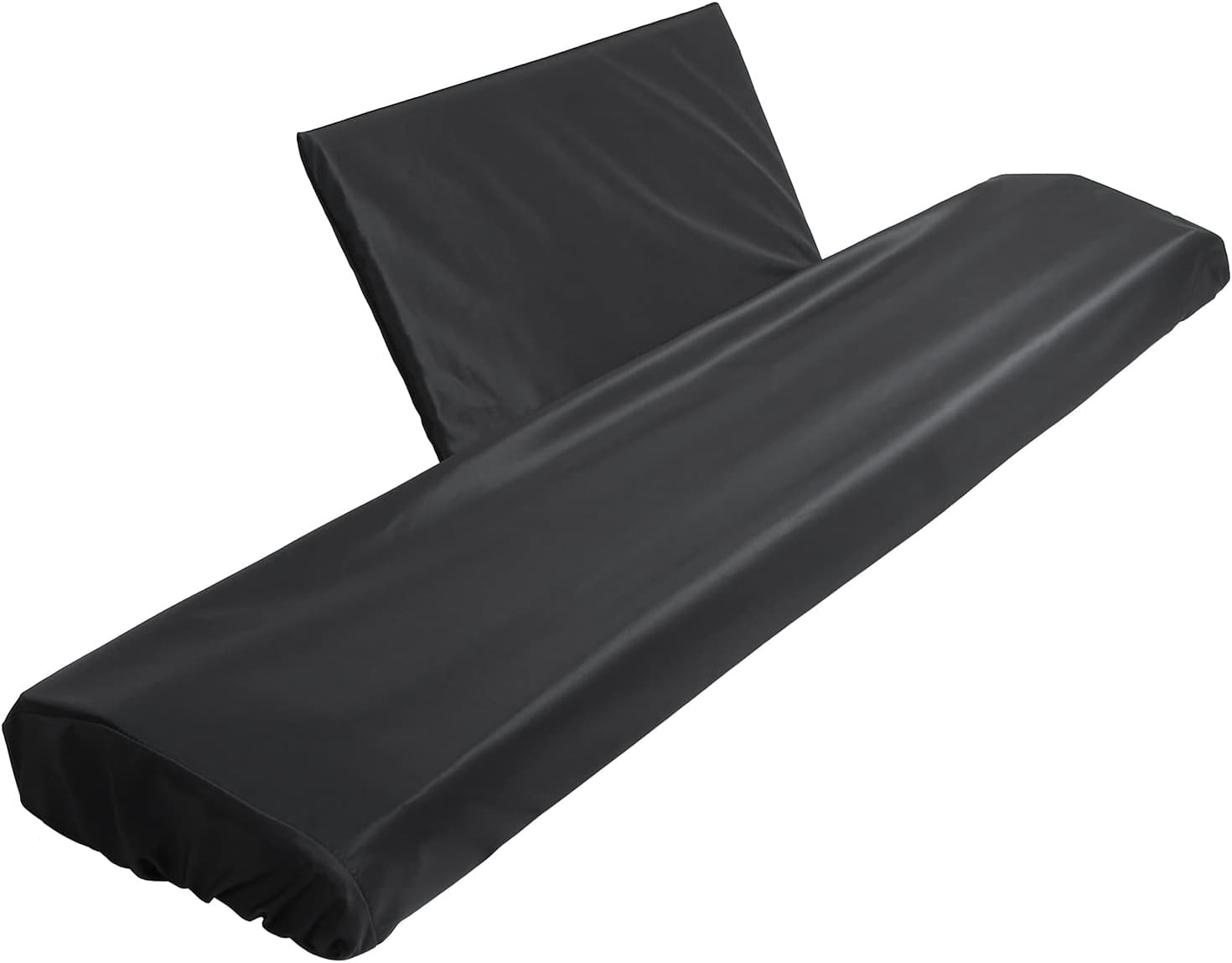 ZYFC 88 Key Piano Keyboard Cover with Music Sheet Stand, Dust Protection, Black, Polyester