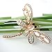 Navachi 18k Gold Plated White Created-Opal Crystal Dragonfly Az7906b Brooch Pins