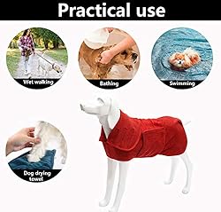 Geyecete Dog Drying Coat -Dry Fast Dog Bag - Dog