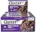 Quest Nutrition Protein Bar Double Chocolate Chunk. Low Carb Meal Replacement Bar w/ 20g+ Protein. High Fiber, Soy-Free, Gluten-Free (24 Count)
