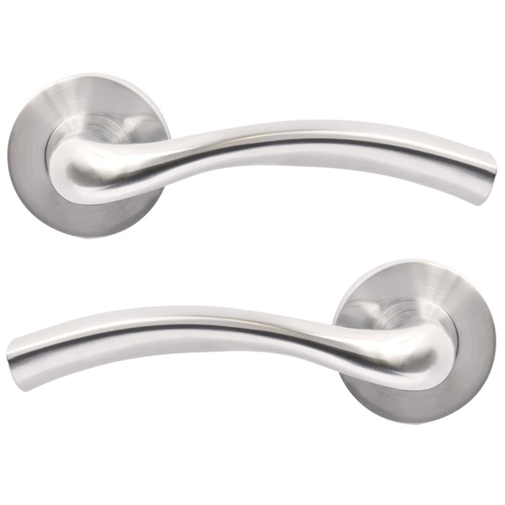 Jigetch JTF1200 Solar Door Handles, Satin Chrome