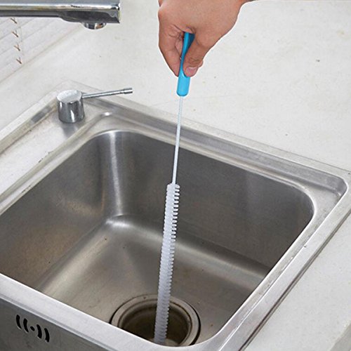 71cm Long Flexible Sink Overflow Drain Dredge Cleaning Brush Cleaner Kitchen Tool by DOM