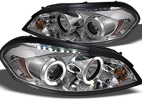 Xtune 2006-2013 Impala 2006-2007 Chevy Monte Carlo Halo LED Projector Headlights Head Lights Pair L+R 2007 2008 2009 2010 2011