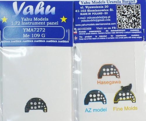 Yahu Model 1:72 Me-109 G Instrument Panel for AZ Model Fine Molds Hase #YMA7272