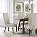 Serta | Relaxed Fit Smooth Suede Furniture Slipcover for Dining Room Chair, Short Skirt (Ivory)