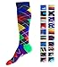 Compression Socks (1 pair) for Men & Women - BEST for Running, Nurses, Shin Splints, Flight Travel, & Maternity Pregnancy - Boost Athletic Stamina, Circulation & Recovery (i-Argyle, Large/X-Large)