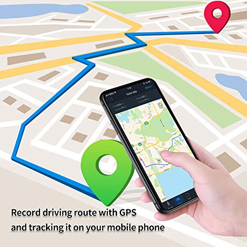 Motowolf M6 Motorcycle Recording Camera System Waterproof Dual Lens 1080P Dash Cam Dvr Sports Action Camera Security Video Recording with 2.7" LCD 155 Degree Angle WiFi & GPS Support 256G Max