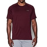 Under Armour Men's Tech Short Sleeve T-Shirt, Dark Maroon (611), Medium