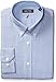 Nautica Men's Microgingham Buttondown Collar Dress Shirt, Light Blue/Navy, 16.5