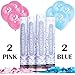 Gender Reveal Surprise - Smoke-Free Pink & Blue Confetti Cannon for Baby Gender Reveal Parties - 2 Pink & 2 Blue - 12 Inch