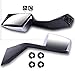 SCITOO Pair Towing Mirrors Chrome Truck Hood Mirrors fit for 2004-2016 for VNL 2004 for VN Set Mounting Plates