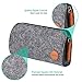 2 Pack Felt Pencil Bag Pen Case Students Stationery Pouch With Zipper for Pens Pencil Keys Organizer Women Makeup Storage