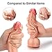 Luvkis Duke 8 inch Super Realistic Dildo with Suction Cup No Vibration Huge Dual-Layered Liquid Silicone Cock with Balls Adult Sex Toy for Hands-Free Anal Play Real Penis Molded Female Masturbation