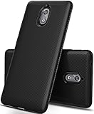Nokia 3.1 case, KuGi Nokia 3.1 case, JS Scratch Resistant & Anti Slip Grippy Soft TPU Case for New Nokia 3.1 2018 Smartphone (Black)