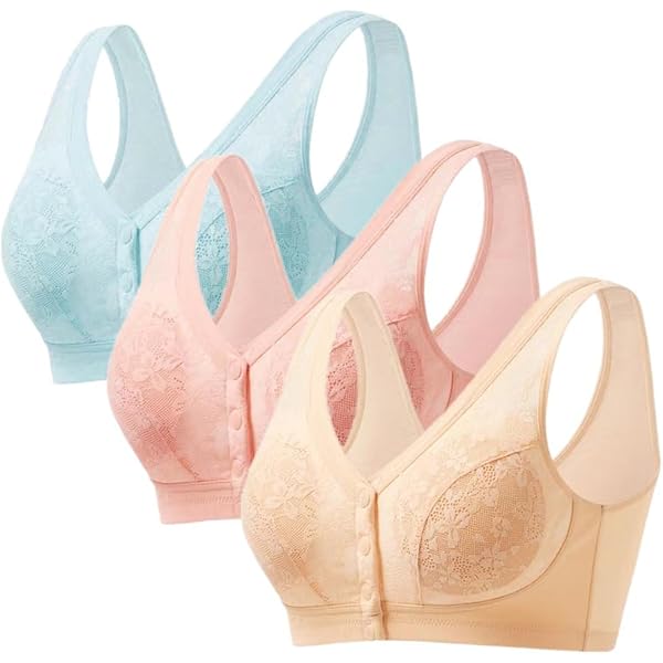 Everyday Lace Stylish Bras, Women's Novelty Lace Floral Front