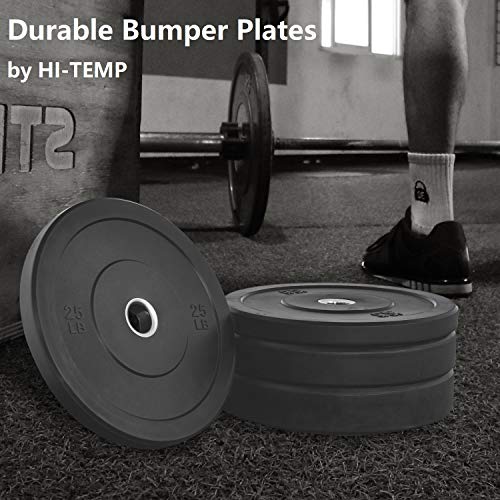 4EVERWINNER Bumper Plates 2Inch Olympic Weight Plates for Strength