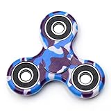 BOBOO Hand Fidget Spinner Stress Reducer, Bearing Toy for ADHD,ADD,Anxiety and Autism Adult Children (camouflage-blue)