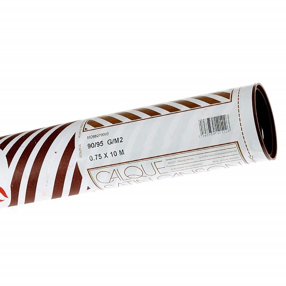 Canson Satin 0.75 x 10 m 90 GSM Translucent Tracing Paper Roll โ image 1