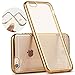 IPhone 6 Plus Case,IPhone 6s Plus Case DDLBiz Clear Crystal Rubber Plating TPU Soft Case Cover for iPhone 6/6S Plus 5.5inch (Gold)