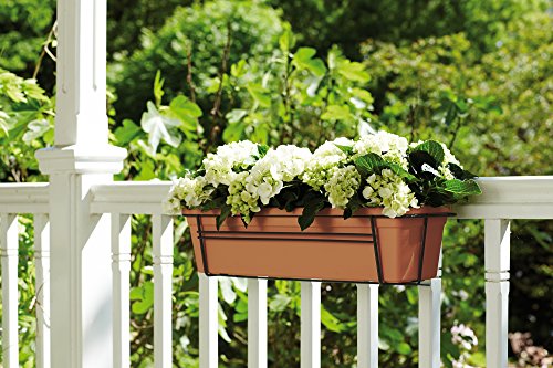 elho Green Basics Balkonkasten Rack Metall 50 - Zubehör für Balkon & Außen Zubehör - Ø 49.0 x H 19.5 cm - Schwarz/Anthrazit – Bild 4