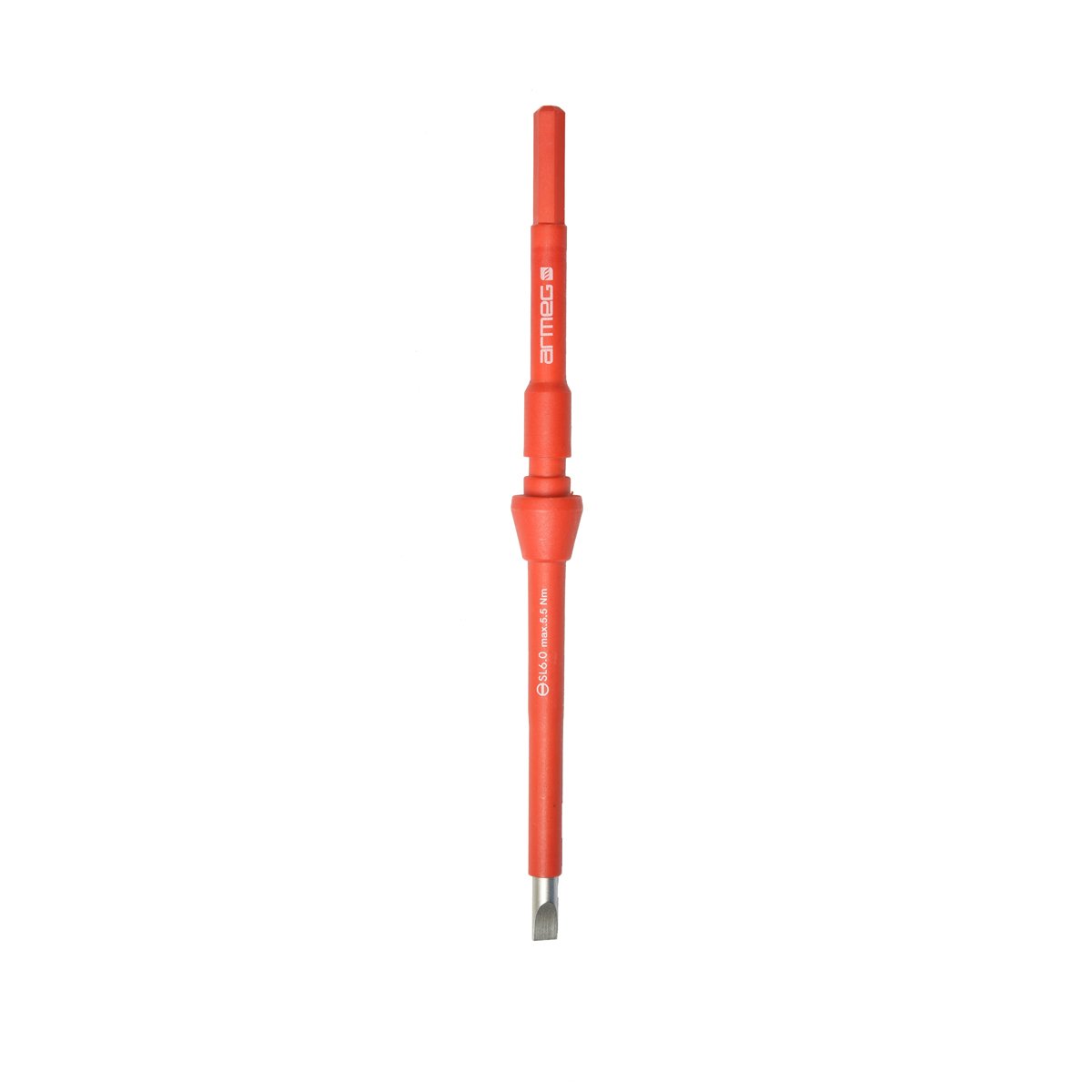 Armeg SDICBSL6.0 SL6.0 VDE Interchangeable Screwdriver Switch-Blade - Red/Black