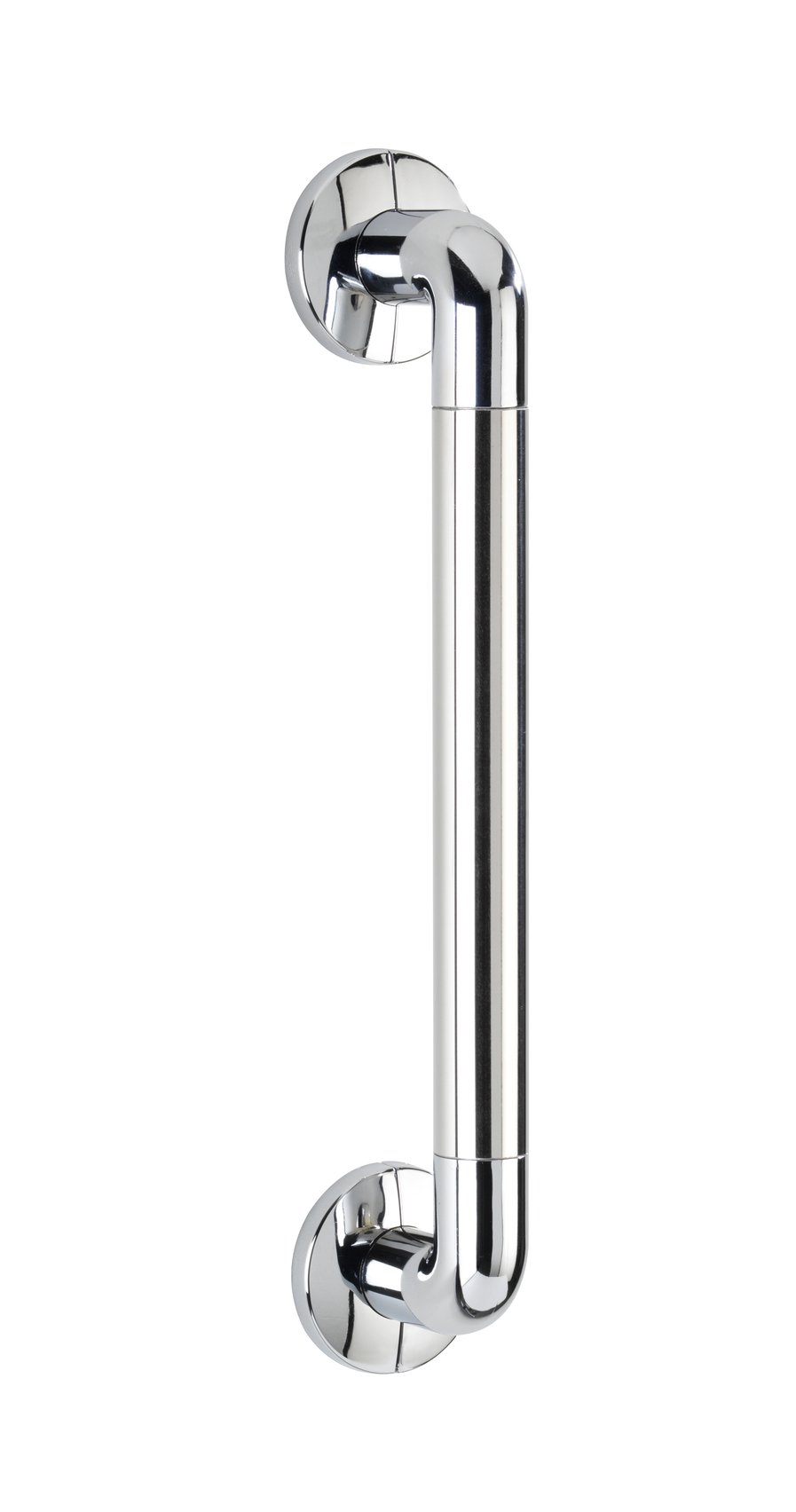 WENKO 22098100 Wall grip Secura Chrome 43 cm - for bathtub and WC, Aluminium, 43 x 7 x 8 cm, Chrome