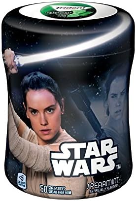 Trident Unwrapped Spearmint Star Wars Limited Edition Rey, Spearmint, 4 Count (Pack of 4)