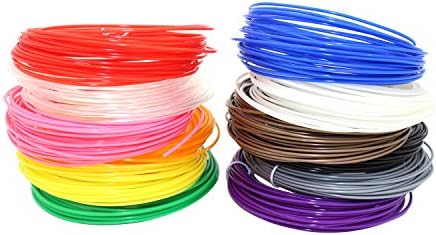 Wokashaka 3D Pen Filament ABS Refills 1.75mm 246 Linear Feet Total of 12 Different Colors in 16.4 Feet Lengths