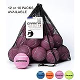 Gamma Bag of Pressureless Tennis Balls - Sturdy & Reuseable Mesh Bag with Drawstring for Easy Transport - Bag-O-Balls (18-Pack of Balls, Pink)