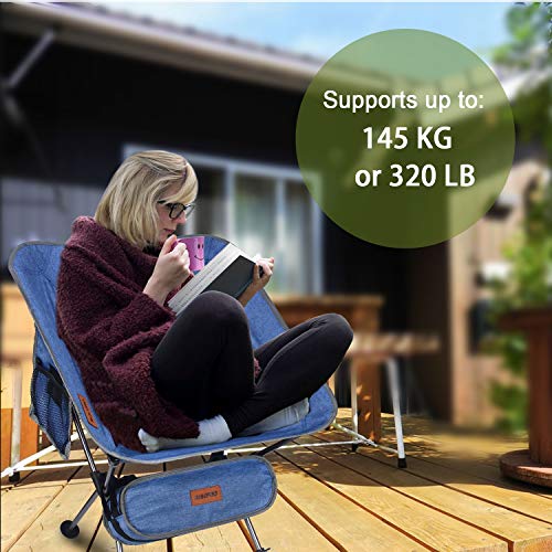 RISEPRO Denim Camping Chair Ultraleichte tragbare Klappstühle mit Tragetasche Heavy 145 KGS Kapazität Klappstuhl Camping… – Bild 7