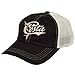 Costa Del Mar Retro Trucker Hat with Snap Closure, Black/Stone