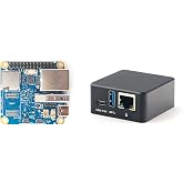 FriendlyElec NanoPi NEO3 Plus Mini Router OpenWRT, 1GB/2GB LPDDR4 RAM, Rockchip RK3528A SoC, Gigabit Ethernet, USB 3.0, eMMC Module Slot, FriendlyWrt/Linux OS (with Case,1+0GB,Standard)