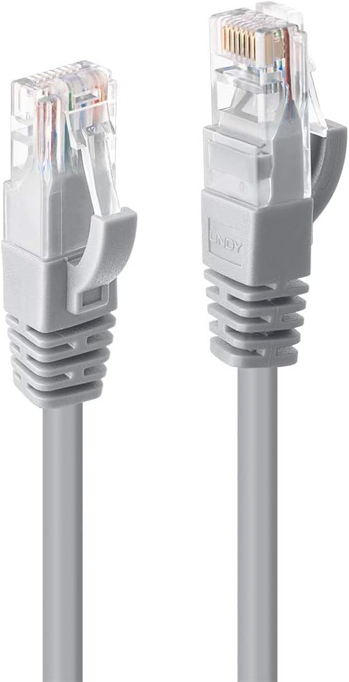 Lindy 10m Cat.6 U/UTP Ethernet Cable, Grey