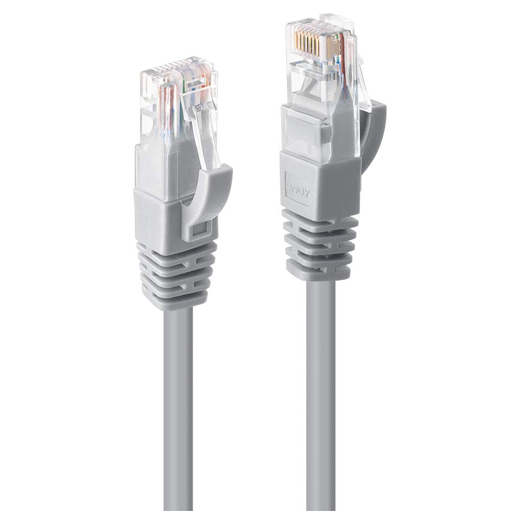 Lindy 10m Cat.6 U/UTP Ethernet Cable, Grey