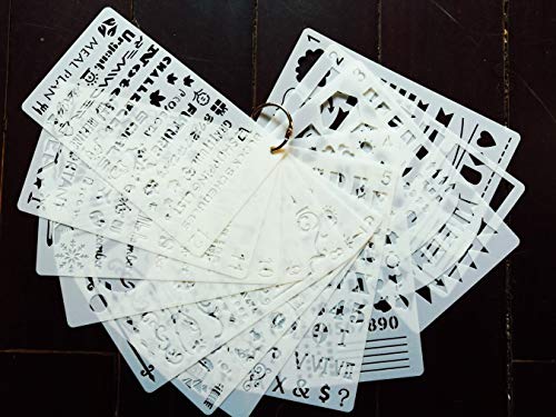 4 Stencils+Journal+Notebook+Journals+Templates